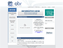 Tablet Screenshot of abrtelecom.com.br